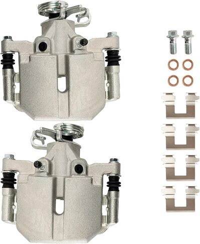Torchbeam قطعتان من فرجار الفرامل للسائق الخلفي والراكب الجانبي لسيارة Buick Cadillac لـ 2006-2011 Lucerne، 2006-2011 DTS، مجموعة فرجار فرامل القرص مع استبدال الدعامة # 18B5014+18B5015 in Kuwait
