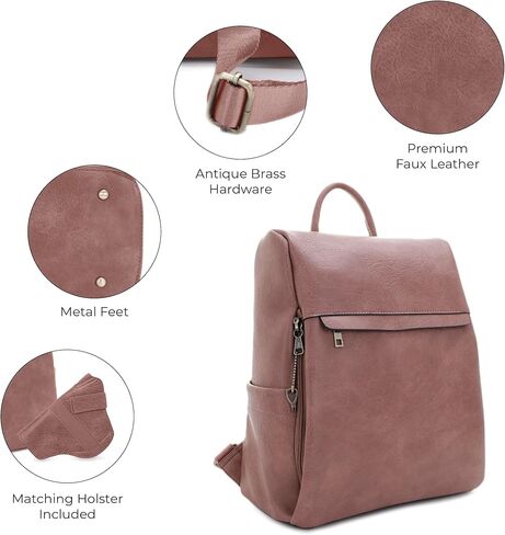 حقيبة ظهر بقفل ومفتاح مخفي من جيسي آند جيمس سييرا - بني in Kuwait