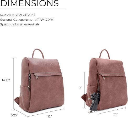 حقيبة ظهر بقفل ومفتاح مخفي من جيسي آند جيمس سييرا - بني in Kuwait