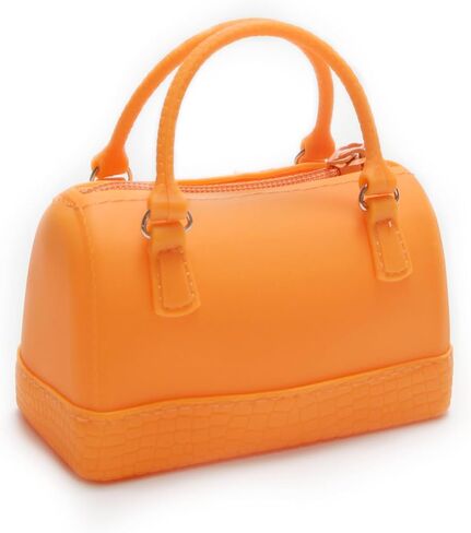 Cosmetic Organizer Bag,Key Coin Tray Change Wallet,Waterproof Silicone Coin Purse Bag Pouch Case with Zipper Pocket (Orange) in Saudi Arabia