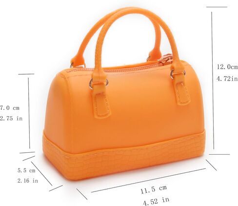 Cosmetic Organizer Bag,Key Coin Tray Change Wallet,Waterproof Silicone Coin Purse Bag Pouch Case with Zipper Pocket (Orange) in Saudi Arabia