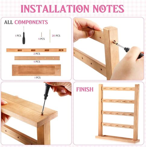 4 Pcs Wood Earring Display Stands for Selling Jewelry Display Rack 4 Tier Earring Rack Display Large Capacity Earring Card Holder Jewelry Organizer for Retail Store Vendors Necklace Bracelets in Saudi Arabia