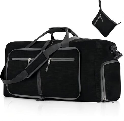 Travel Duffle Bag for Men Gym Grande Travel Hombre Traveling With Shoe Compartment Backpack Carry On Sports Black in Saudi Arabia