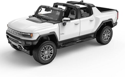 سيارة RASTAR RC بمقياس 1/16 بتردد 2.4 جيجا هرتز لسيارة التحكم عن بعد لشاحنة جي إم سي هامر EV مع Crab Walk R/C لعبة نموذج سيارة، أبيض in Kuwait