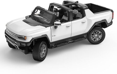 سيارة RASTAR RC بمقياس 1/16 بتردد 2.4 جيجا هرتز لسيارة التحكم عن بعد لشاحنة جي إم سي هامر EV مع Crab Walk R/C لعبة نموذج سيارة، أبيض in Kuwait