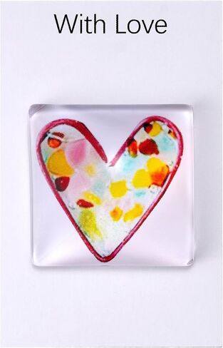 MIXJOY Fused Glass Heart Pocket Hug Token, Small Miss You Gift, Friendship Fused Glass Hug Keepsake Gift, Thinking of You in Saudi Arabia