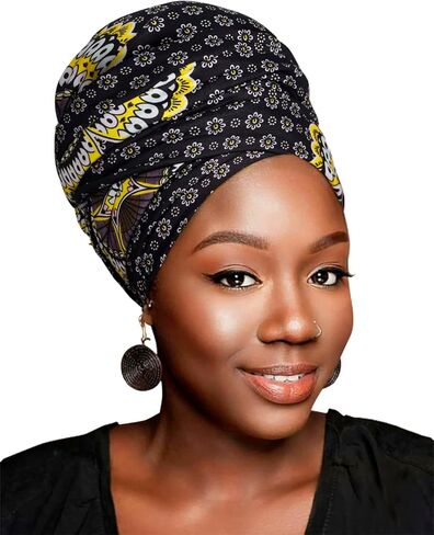 HOMELEX Head Wraps Turbans Stretch Jersey Knit Headwraps Wrap Scarf Turban Tie for Women in Kuwait