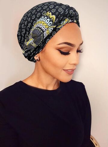HOMELEX Head Wraps Turbans Stretch Jersey Knit Headwraps Wrap Scarf Turban Tie for Women in Kuwait