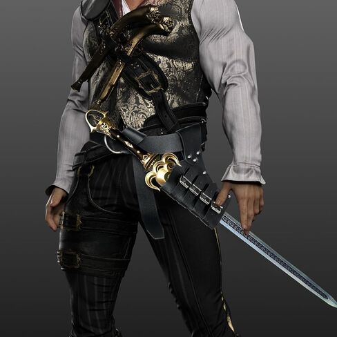حزام السيف، ضفدع السيف القديم في العصور الوسطى، حافظة سيف من الجلد الصناعي، إكسسوار زي، حزام حامل السيف لفارس القراصنة in Kuwait