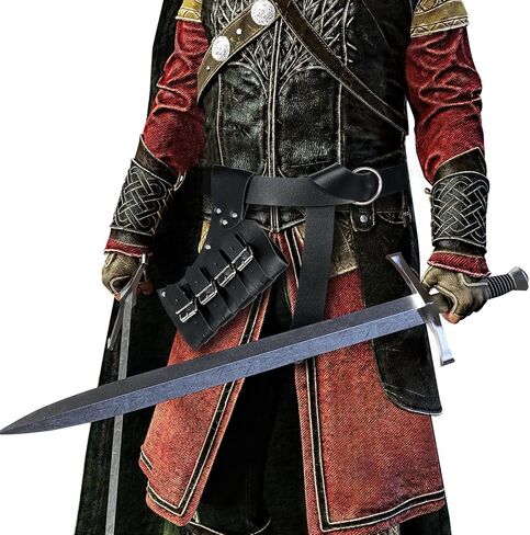 حزام السيف، ضفدع السيف القديم في العصور الوسطى، حافظة سيف من الجلد الصناعي، إكسسوار زي، حزام حامل السيف لفارس القراصنة in Kuwait