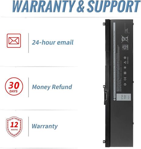 WJ5R2 4F5YV Laptop Battery for Dell Latitude 5570 E5570 Precision 3510 M3510 Series Notebook 0G6LC G9G1H 04F5YV 0G9G1H K1G3K 11.4V 84Wh in Saudi Arabia