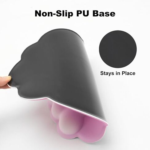 Ergonomic Mousepad with Wrist Rest, Cute Desk Mat for Desktop, Office Desk Mat (Pink), Medium, Clnd-01 in Saudi Arabia