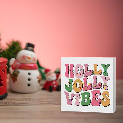 Pink Christmas Vacation Sign Pink Christmas Sign Christmas Vacation Movie Decor Xmas Vacation Sign Merry Xmas Decorations Sign 5 x 5 Inch in Kuwait