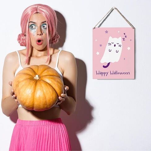 علامة Boo الوردية للهالوين، ديكورات الهالوين الوردية والأسود، ديكور الهيكل العظمي الوردي، ديكور الهالوين الوردي، ديكور الخفافيش، ديكور الهالوين، لافتة Hey Boo مقاس 10 × 10 بوصات in Saudi Arabia