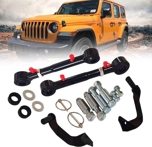 Front Adjustable SwayBar Link Quicker Disconnect For 2.5-6" Lift Compatible with Jeep Wrangler TJ 1997-2006 Replace 2030 in Kuwait