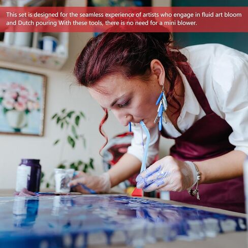 ملحقات أدوات فوهة الطلاء الاحترافية مناسبة لصب الأكريليك والصب الهولندي وحركات الألوان الأخرى، ماصة سيليكون ملونة زاهية مع مجموعة فوهات 4 مقاسات in Kuwait