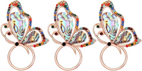 Abalone Paua Shell Butterfly Magnet Brooch Eyeglass Holder in Saudi Arabia
