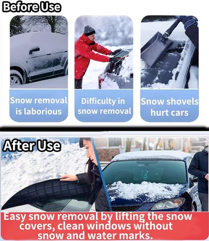 Custom fit for Nissan Windshield Snow Covers, 8 Layers WAaterproof Windproof Protection, Frost Defense, Ice, Sun, Snow, UV, Designed for Nissan Accessories (for Nissan Frontier) in Kuwait