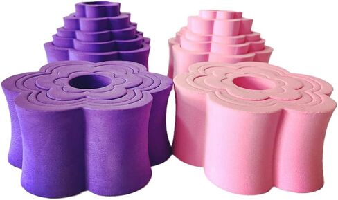 REENFAYA Cup Turner Foam,4 Pack Flexible Foam Tumbler Insert for 10 Oz to 40 Oz Skinny and Common Tumblers Crafting,5 in 1 Nested Design Tumbler Foam Epoxy Work with 3/4 Inch PVC Pipe in Kuwait