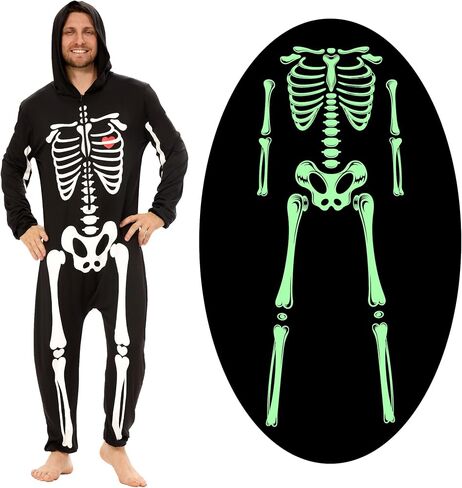 Skeleton Family Halloween costumes - Glow in the Dark Skeleton Costume for Adult Women Men Kids Boys Girls in Saudi Arabia