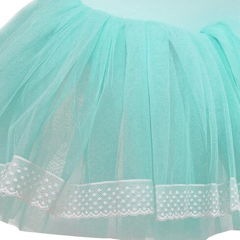 FEESHOW Kids Girls Ballerina Ballet Dance Tutu فستان يوتار تنورة قاعة الرقص مجموعة أزياء الرقص in Saudi Arabia