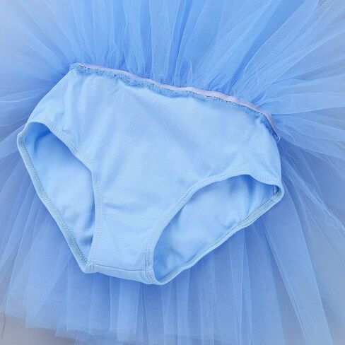 FEESHOW Kids Girls Ballerina Ballet Dance Tutu فستان يوتار تنورة قاعة الرقص مجموعة أزياء الرقص in Saudi Arabia