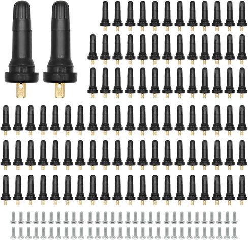 100Pcs 17-20008 TPMS Tire Pressure Sensor Valve Stem 20008 20018 Replacement for GMC Cadillac Chevy Ford Dodge Silverado and More in Saudi Arabia