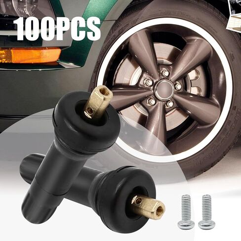 100Pcs 17-20008 TPMS Tire Pressure Sensor Valve Stem 20008 20018 Replacement for GMC Cadillac Chevy Ford Dodge Silverado and More in Saudi Arabia