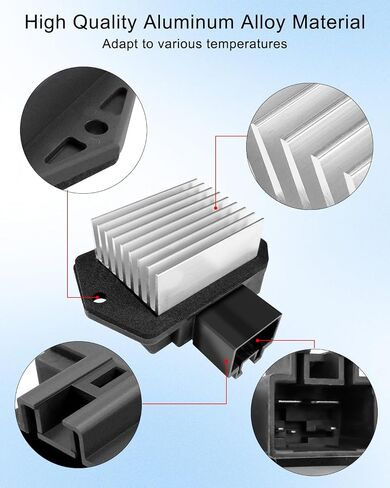 HVAC Blower Motor Resistor Fit for Toyota Highlander 2008-2016 and Sienna 2007-2011, Replace 87165-45030 8716528020 8716545030 in Saudi Arabia