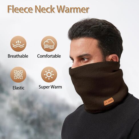 Neck Warmer Gaiter for Men Women,Winter Soft Thick Warm Fleece Lined Face Ski Mask Scarf Cold Weather Running in Saudi Arabia