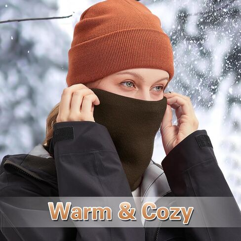 Neck Warmer Gaiter for Men Women,Winter Soft Thick Warm Fleece Lined Face Ski Mask Scarf Cold Weather Running in Saudi Arabia