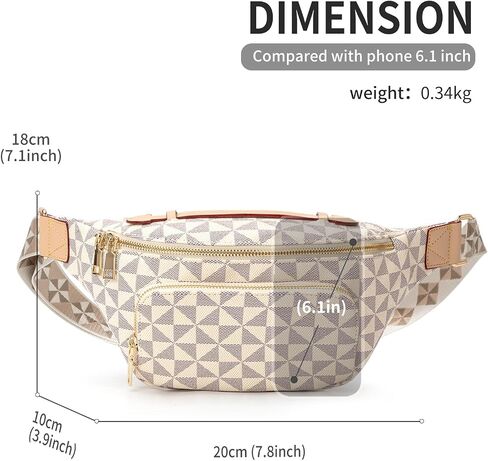 Small Crossbody Sling Bag for Women – Vegan Leather Fanny Packs with Adjustable Strap – Trendy Chest Bag for Travel in Saudi Arabia