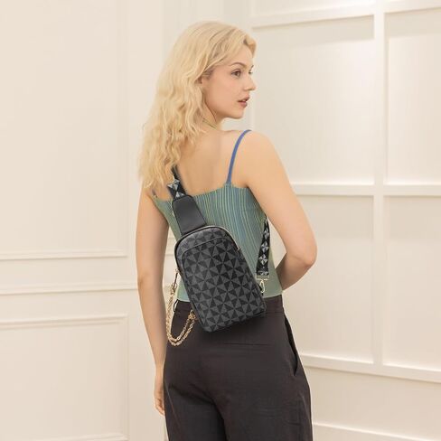 Small Crossbody Sling Bag for Women – Vegan Leather Fanny Packs with Adjustable Strap – Trendy Chest Bag for Travel in Saudi Arabia