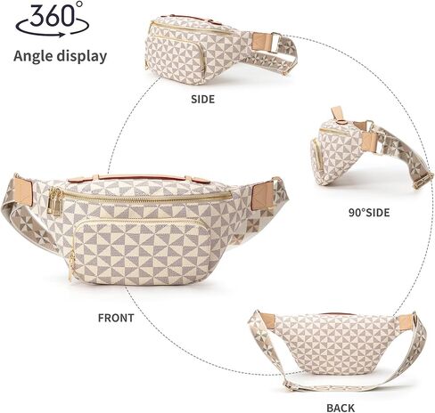 Small Crossbody Sling Bag for Women – Vegan Leather Fanny Packs with Adjustable Strap – Trendy Chest Bag for Travel in Saudi Arabia