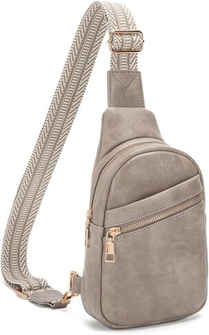 Small Sling Bag for Women Vegan Leather Crossbody Bag Purse Womens Fanny Pack Chest Bag for Women in Saudi Arabia