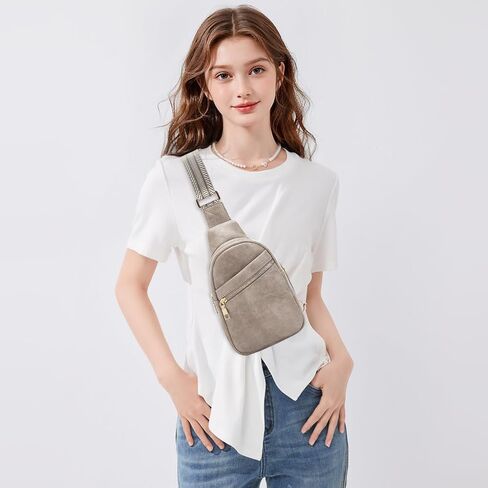 Small Sling Bag for Women Vegan Leather Crossbody Bag Purse Womens Fanny Pack Chest Bag for Women in Saudi Arabia