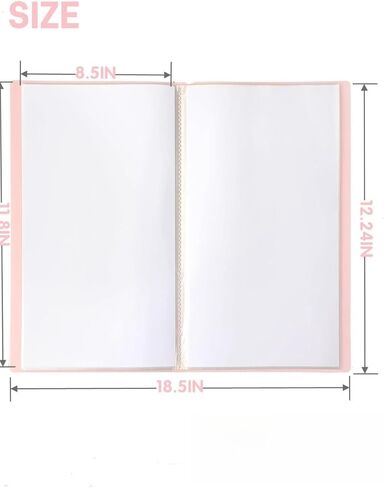 30 Pocket Art Portfolio Presentation Binder with Plastic Sleeves,Portfolio Folder with Clear Sheet Protectors,The Storage Assistant for Files and Test Papers（Purple） in Kuwait