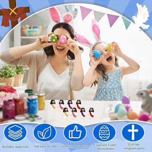 Bememo 100pcs Little Jesus Loves You Figures Religious Gift, Vibrant Color in Kuwait