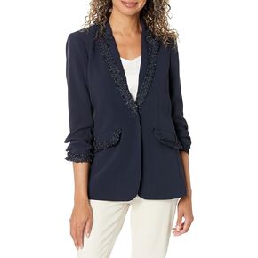 Women's Trimmed Crepe Khloe Blazer