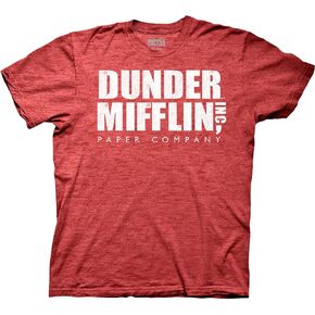 Ripple Junction The Office Men's Short Sleeve T-Shirt Dunder Mifflin Paper Company TV Sitcom Crew Neck Officially Licensed