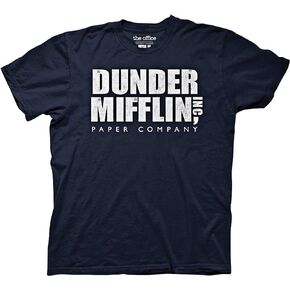 Ripple Junction The Office Men's Short Sleeve T-Shirt Dunder Mifflin Paper Company TV Sitcom Crew Neck Officially Licensed