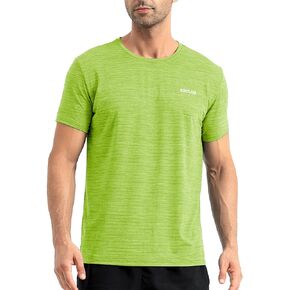 Men’s Dry-Fit T-Shirts Moisture Wicking Short Sleeve Mesh Athletic Workout Tees Crewneck Polyester Shirts