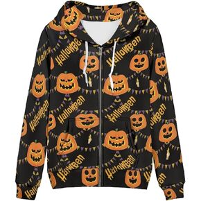 Zip up Hoodie Women Oversized Hooded Sweatshirt Y2K Outfit Long Sleeve Fall Tops