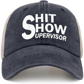 Show Supervisor Baseball Hat Funny Caps for Men Women Unisex Vintage Caps