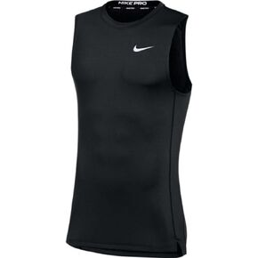 Nike Mens Pro Sleeveless Fitted Training Tee (XX-Large, Black)
