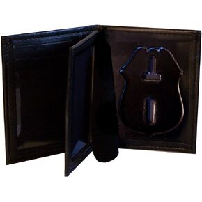 RF Blocking Hidden Badge Wallet for NY City Sergeant (Cutout PF287)
