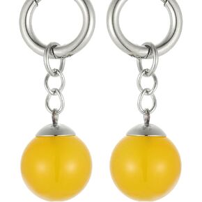 TOKYO HARVEST Natural Gemstone Agate and Stainless Steel Potara Earrings Hypoallergenic & Nickel Free Jewelry in Saudi Arabia