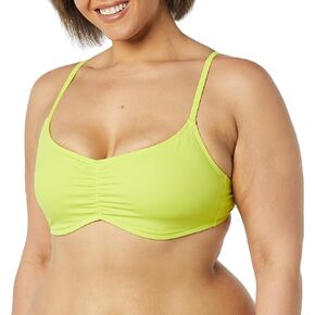 Amazon Essentials Women's Light-Support Bralette Bikini Swimsuit Top