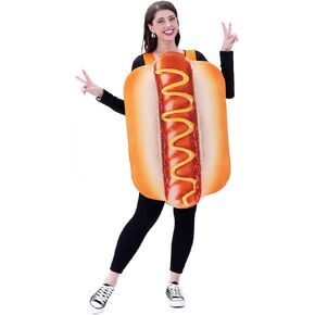 Seasons Halloween Hot Dog Costume Cosplay For Adult, One Size