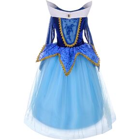 Dressy Daisy Beauty Princess Costume Dress Up Toddler Little Girls Halloween Birthday Party Fancy Ball Gown